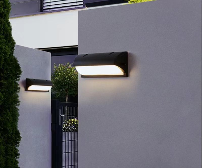 Lampada da parete per esterni a LED da 12 W. Applique da parete a led impermeabile, semplice corridoio, scale, luce da cortile, applique da parete per balcone, super luminosa