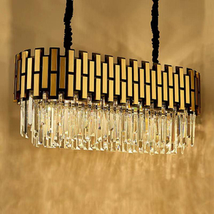 Lampadario di cristallo a LED Lampadari per sala da pranzo Lampadario moderno Lampadina E14 Lampadario ad anello per soggiorno Lampada a sospensione Lampadario di cristallo stile illuminazione decorativa