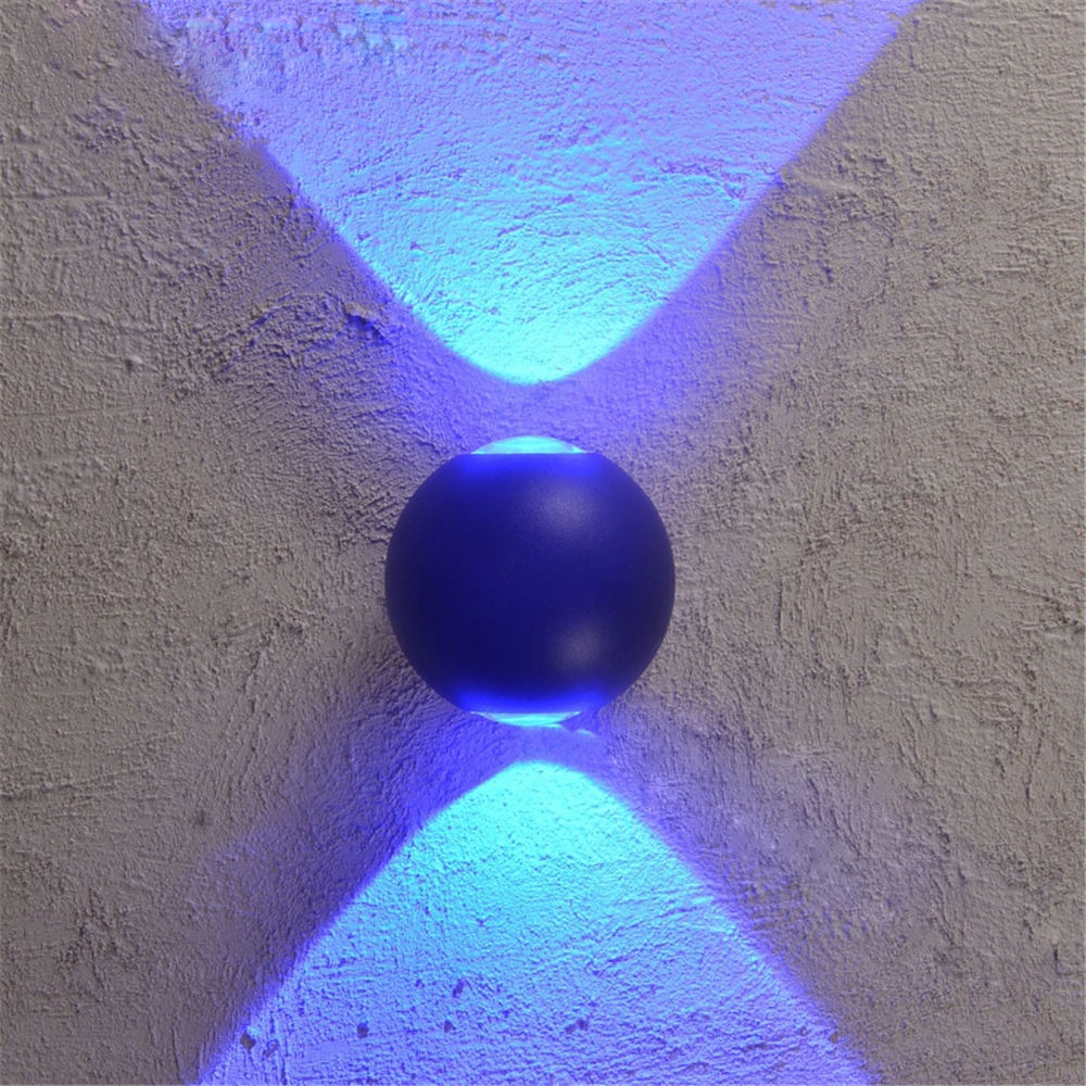 6W Waterproof Light 2023 NUOVE luci a sfera Lampade da parete a LED per esterni Lampada da parete rotonda impermeabile Lampada da parete su e giù