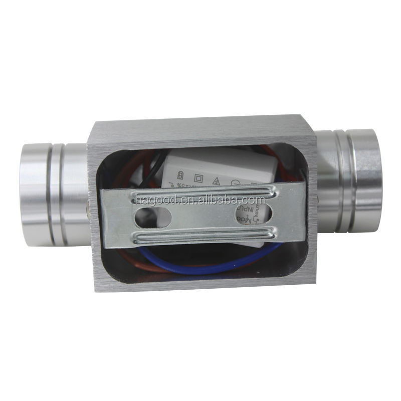 2x1W AC85-265V Lampada da parete a LED moderna in alluminio Lampada da parete Applique a specchio per la decorazione o l'illuminazione della parete interna