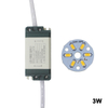 7W SMD5730 Chip a diodi emettitori di luce + alimentatore LED con guscio in plastica per plafoniera a LED
