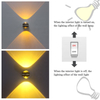 Lampada da parete a LED per interni Decorazione del soggiorno Applique da parete Apparecchio di illuminazione per la casa Lampada per scale a soppalco Alluminio rotondo AC90-260V