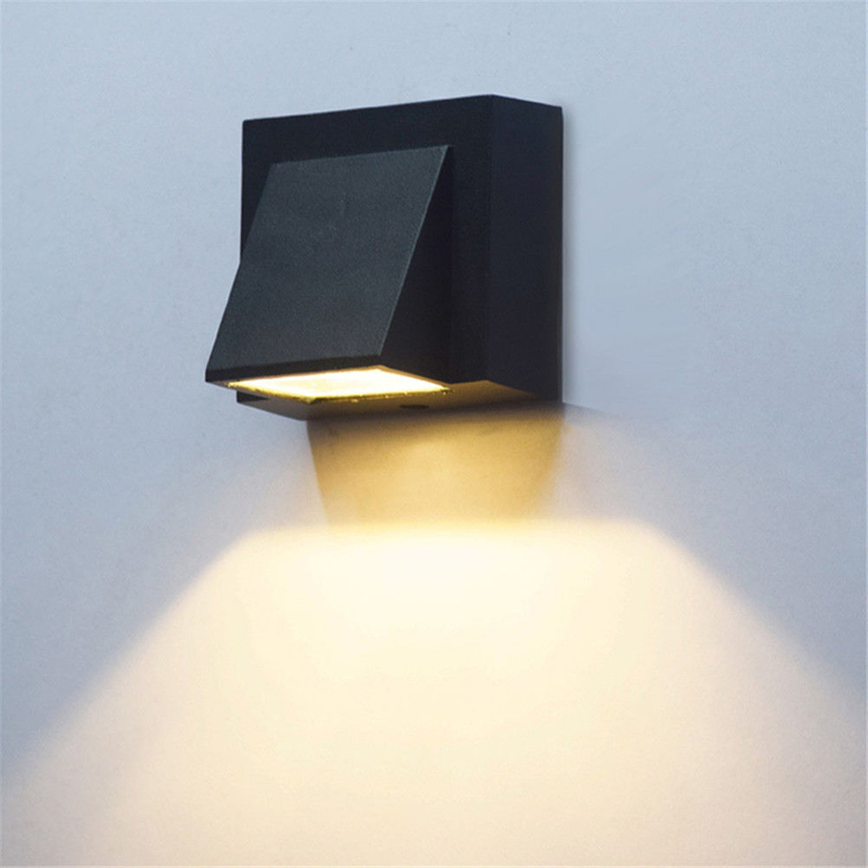 5W 12W moderna semplice lampada da parete per esterni impermeabile lampade da cortile a LED lampada da parete da giardino per balconi