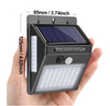 100 LED Solar Light Outdoor Solar Lamp PIR Motion Sensor Wall Light Impermeabile Solar Powered Sunlight per la decorazione del giardino