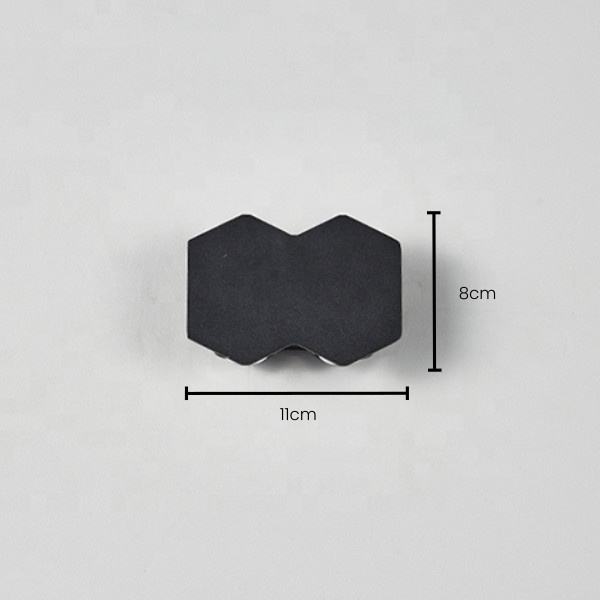 Moderna applique da parete a LED su e giù per l'illuminazione Cube Sconce Lamp Fixture Mount Indoor Outdoor Home Room Camera da letto Decorazione dell'illuminazione dell'hotel