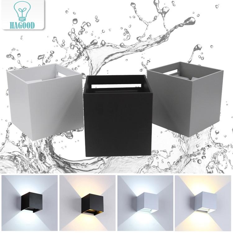Cubo regolabile IP65 High Lumen 12W Up And Down Led Lampada da parete per esterni a LED