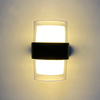 Lampada da parete 10 * 2W Lampada da parete a LED 2.4G a parete a tre temperature di colore con lampada da parete impermeabile in acrilico con telecomando