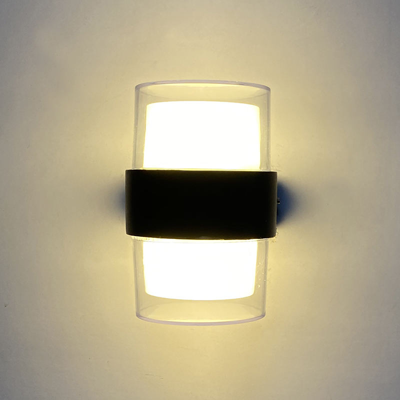 Lampada da parete 10 * 2W Lampada da parete a LED 2.4G a parete a tre temperature di colore con lampada da parete impermeabile in acrilico con telecomando