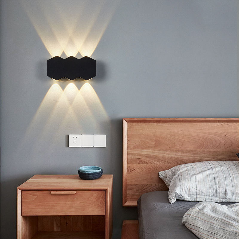 4W 6W 8W 10W New Black Waterproof Outdoor Wall Sconce Up and Down Lights Wall Mounted Made in China Led Light Up And Down