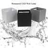 APP Controll Smart IP65 LED 9W Lampada da parete impermeabile su e giù Lampada da comodino RGB montata a parete 16 Lampada da parete impermeabile a cubo che cambia colore