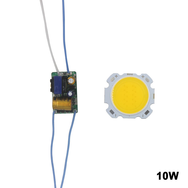LED COB Lamp Bead 10W-30W Sorgente luminosa Chip Conversione interruttore freddo / caldo con controllo del segmento Adattatore di alimentazione Driver fai da te