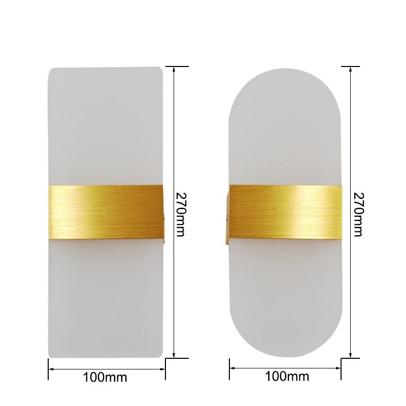 Lampada da parete moderna a LED Lampada da interno minimalista Applique da parete Scala 6W 10W Camera da letto Comodino Soggiorno Illuminazione corridoio di casa
