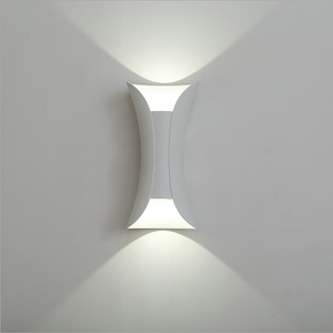 Lampada da parete da giardino IP65 Lampada da parete a LED impermeabile per esterni 10W AC 110V 220V Illuminazione su e giù Colore bianco Ambiance Appear