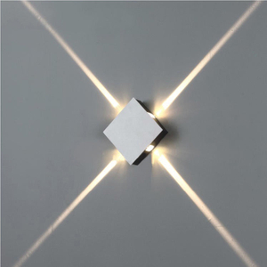 Lampada da parete per interni a LED Lampada da parete per negozio di barbiere in alluminio a parete Soggiorno Stella a croce di alta qualità con un buon prezzo