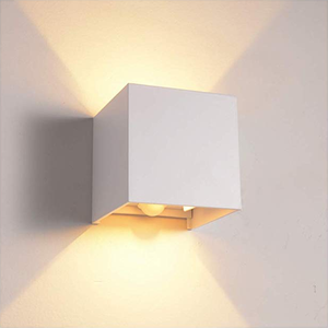 Cube Motion Sensor Lampada da parete a LED di alta qualità 12W Bianco regolabile da esterno ip65 impermeabile per soggiorno interno
