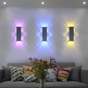 3W 6W Lampada da parete per interni Illuminazione per interni Applique a LED con decorazione in alluminio per camera dei bambini Specchio Camera da letto Soggiorno Lampada da parete a led