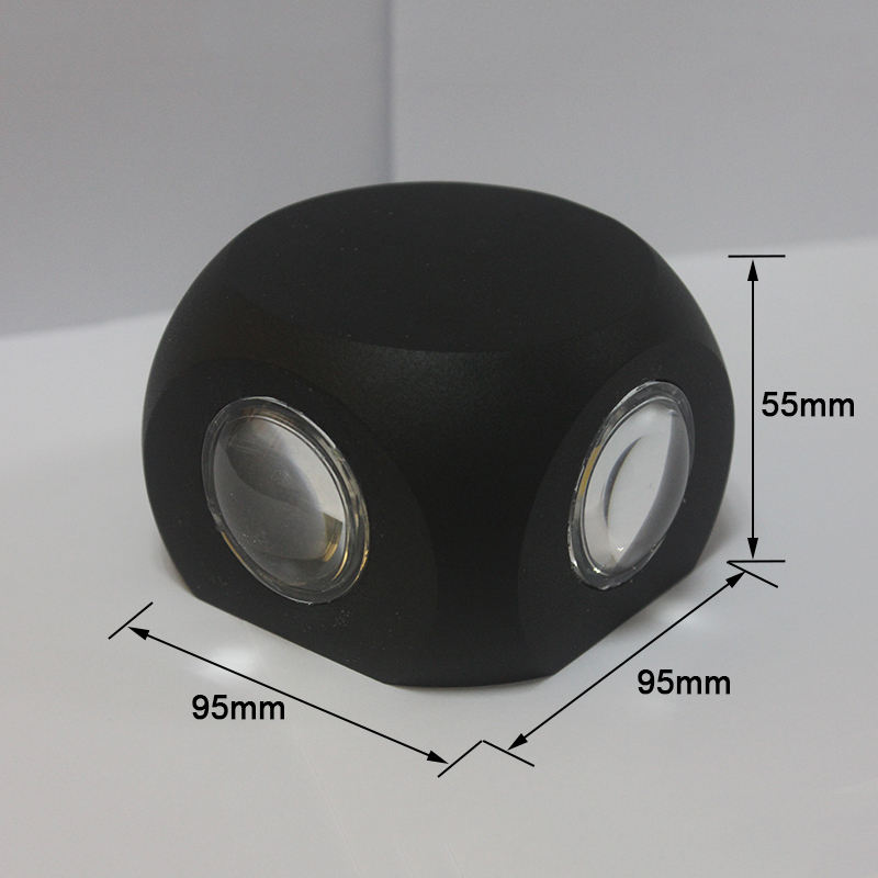 Lampada da parete a led 4W per esterni a led impermeabile edificio esterno cancello balcone giardino cortile