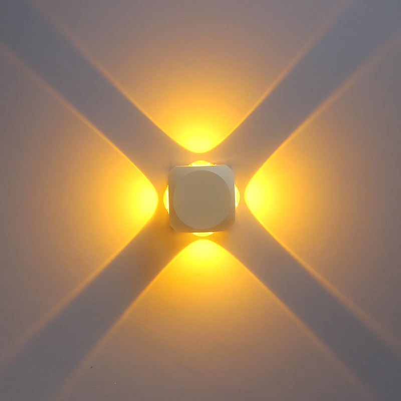 Lampada da parete a led 4W per esterni a led impermeabile edificio esterno cancello balcone giardino cortile