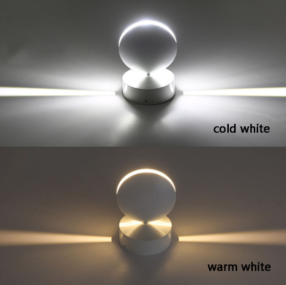 Lampada da parete a LED a 360 gradi per davanzale della porta Lampada da parete Faretti Hotel KTV Bar Corridoio Lampade da parete a LED Su e giù Applique da parete