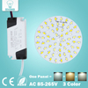 3W 5W 7W 9W 12W 18W SMD5730 Pannello a colori combinato bianco caldo/freddo + Alimentatore driver LED a controllo segmentato per downlight