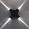 La più recente lampada da parete a led a stella incrociata nera da 12W impermeabile per giardino esterno