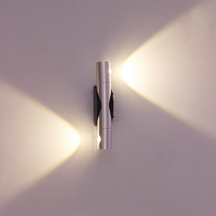 Moderna 6W LED Lampada da parete per interni Riparo in alluminio Illuminazione domestica Camera da letto Soggiorno Corridoio Decorare applique da parete AC85-265V Ruota