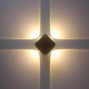 Applique da parete per esterni ad alta luminosità nera 4W per giardino dell'hotel impermeabile IP65