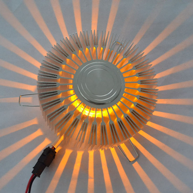 Apparecchio ad alta luminosità da 3W Design moderno Applique da parete a LED Hotel Bar KTV Plafoniera Applique da parete a Led Lampada da interno Lampada da girasole