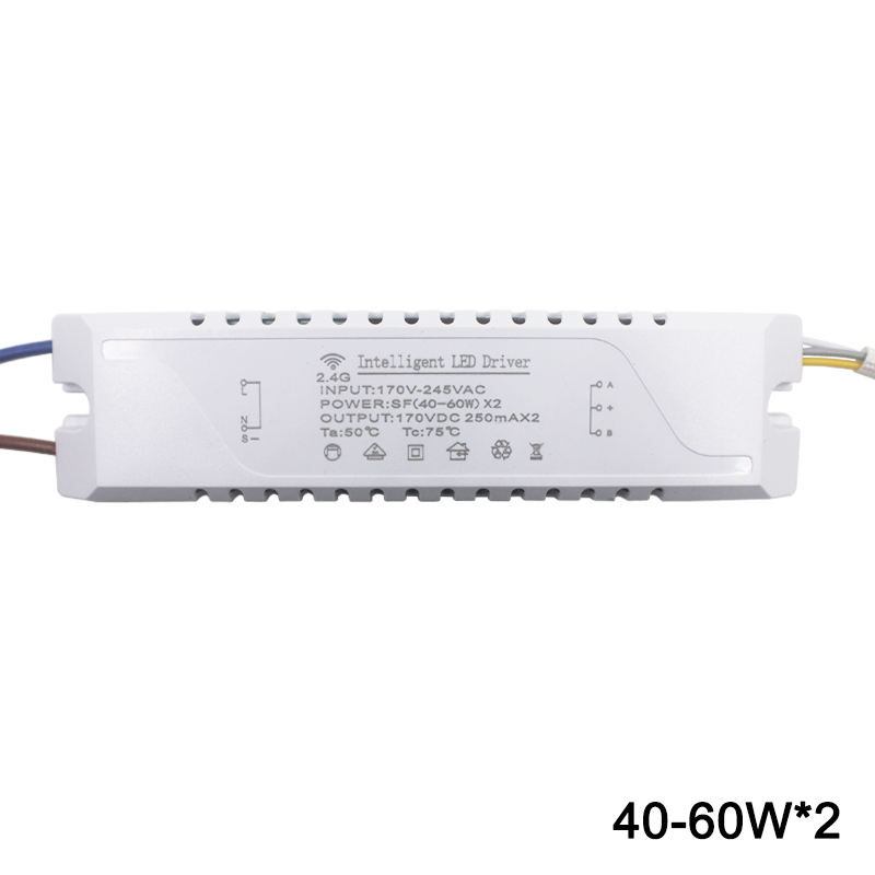 Driver intelligente 12-60W * 2 LED AC170-245V 2.4G WIFI Trasformatori di alimentazione per illuminazione per lampada di controllo del telefono