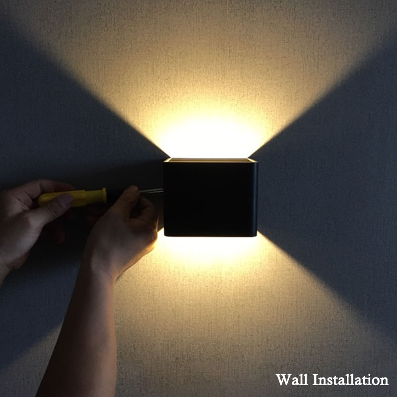 3W 5W LED Lampada da parete Lampada Camera da letto Accanto applique da parete Casa Decorazione per interni Illuminazione Corridoio Applique da parete in alluminio AC90-260V