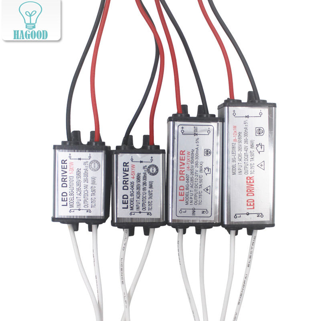 1-12W IP65 Impermeabile LED Light Driver AC85-265V DC3-43V Trasformatore LED Adattatore di alimentazione per lampada a LED per esterni / Chip