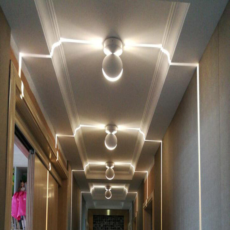 LED per esterni impermeabili per finestre Lampade per cornici per porte Hotel KTV Corridoio Corridoio Luce per portico Linea montata su superficie Luci da parete per esterni a LED