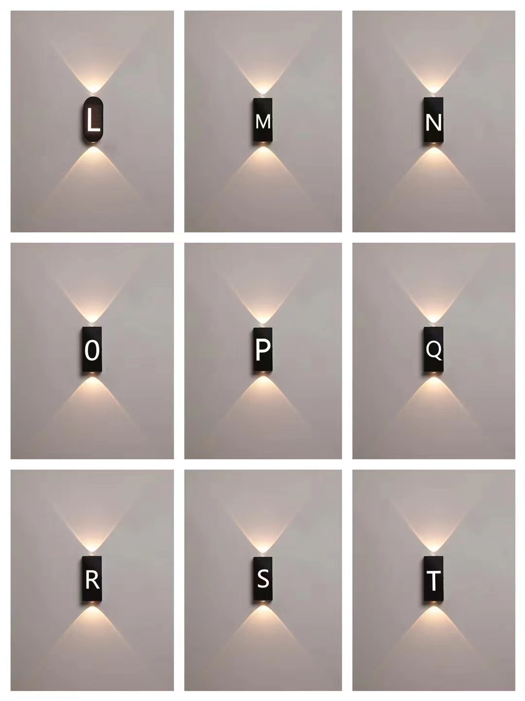 Lampada da parete a lettera lampada da parete digitale su e giù lampada da parete a LED numero civico luce applique da parete a led per esterni parete per esterni illuminazione a led applique da parete a led per esterni
