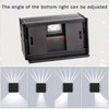 Lampada da parete quadrata da 6W Lampada da parete a LED per esterni Confezione da parete per illuminazione a LED Lampada da parete per esterni a LED Lampada da parete a sei fasci di luce