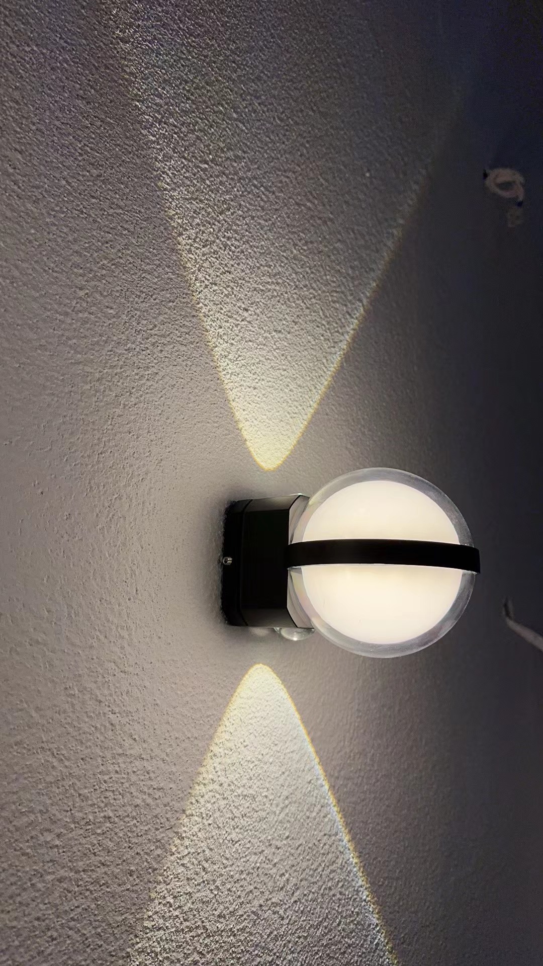 Lampada da parete a sfera di cristallo Lampada da parete a led Lampada da parete trasparente Lampada da parete su e giù Lampada da parete per esterni Applique da parete moderna per esterni Applique da esterno Lowes