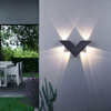 Applique da parete a LED a forma di V Luce creativa per esterni Patio impermeabile Apparecchio moderno per lampada a LED per la casa Apparecchi accoglienti professionali CALDO