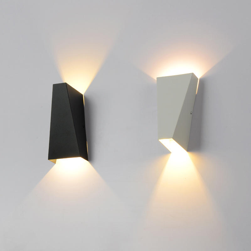 Modern Square 6W 12W LED Lampada da parete per interni Sconce in alluminio Illuminazione domestica Camera da letto Soggiorno Corridoio Decorare applique da parete AC85-265V