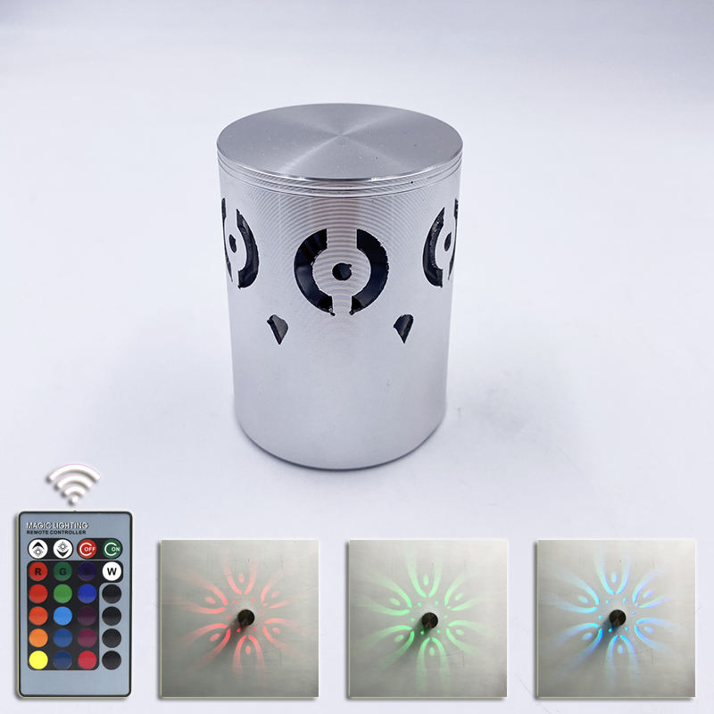 Nordic LED Moon applique da parete per camera da letto comodino soggiorno decorazione della casa telecomando superficie illuminazione interna lampada di sfondo