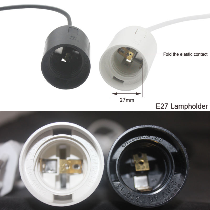 Eu Plug e27 cavo di alimentazione Portalampada Con Eu Plug On/off Switch VDE OEM 2.5A 250V miglior prezzo qualità Per Lampada a Sospensione