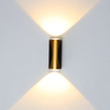 Lampada da parete a LED IP65 Lampada da parete da giardino moderna in alluminio per montaggio su superficie per esterni Applique da giardino a 360 gradi