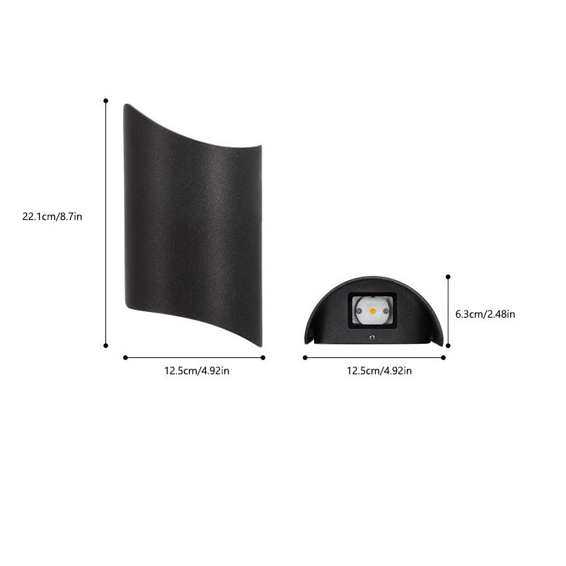 IP65 Lampada da parete per camera da letto per esterni Soggiorno Corridoio Hotel Lampada a LED Lampada da parete per esterni moderna minimalista impermeabile Lampada da parete per esterni