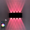 Smart home WiFi APP Controllato 85-265V RGBW IP65 lampada da giardino a led impermeabile in alluminio smart led applique da parete su e giù per esterni