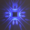 2023 Lampada a LED RGB di alta qualità Lampada da parete a farfalla a quattro lati e luce notturna per interni con prezzo di fabbrica