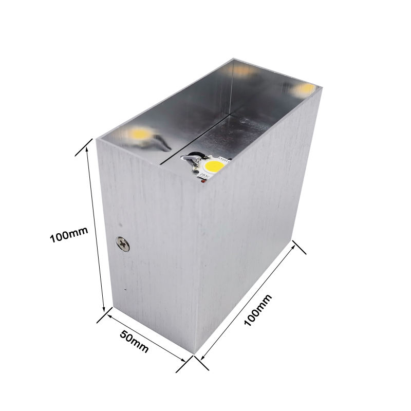 Decorazione Lampada da parete Applique su e giù Cubo 6W Lampada Luci creative Staffa da parete Luci