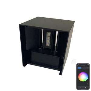9W Wandlamp impermeabile HG Lampada da parete a LED da parete RGB Colore da comodino Wifi Modifica Assistente Google e Amazon Alexa