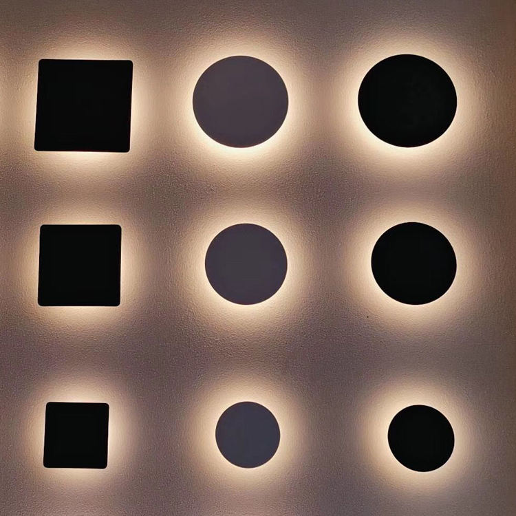 Moderna lampada da parete Eclipse con luci a led da 150 mm e luce notturna decorativa per interni