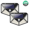 100 luci da parete solari a LED lampada solare per esterni sensore di movimento PIR luce solare a energia solare lampione per luce da giardino