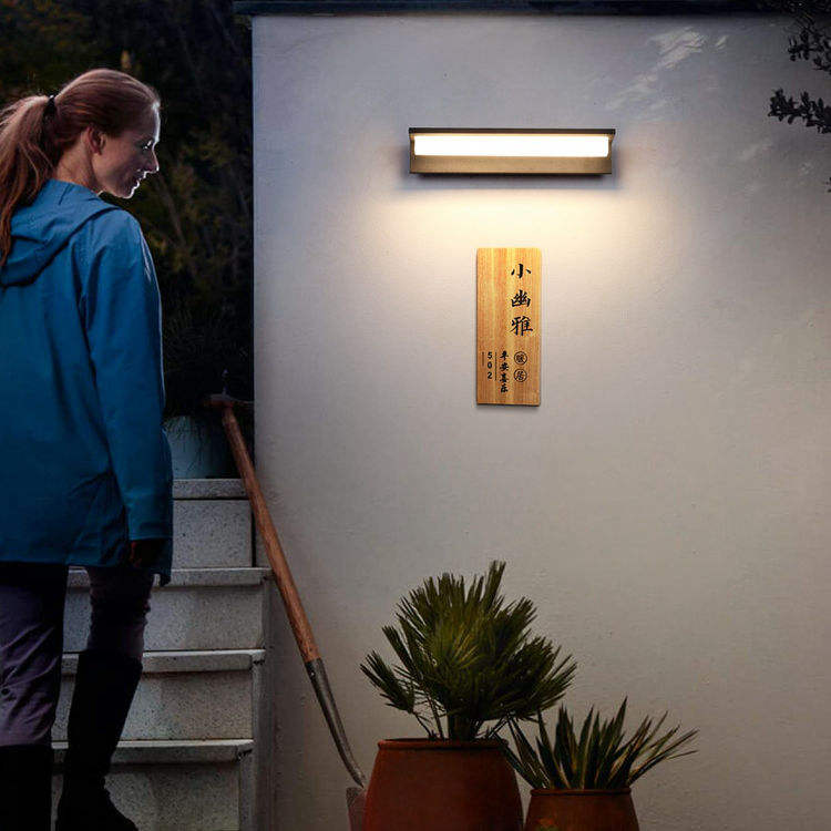 Outdoor Wandlamp Waterdichte LED Lange Moderne IP65 Licht Tuin Binnenplaats Balkon Blaker Armatuur 110V 220V applique da esterno