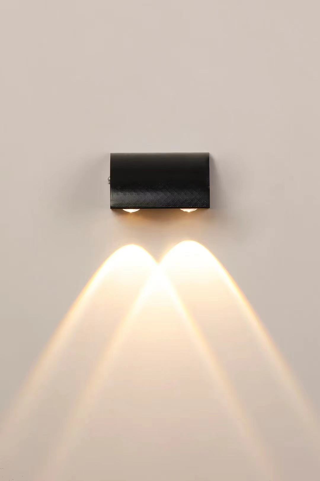 Moderna semplice lampada da parete esterna a LED impermeabile lampade da cortile cancello lampada terrazza balcone applique da giardino prezzo di fabbrica
