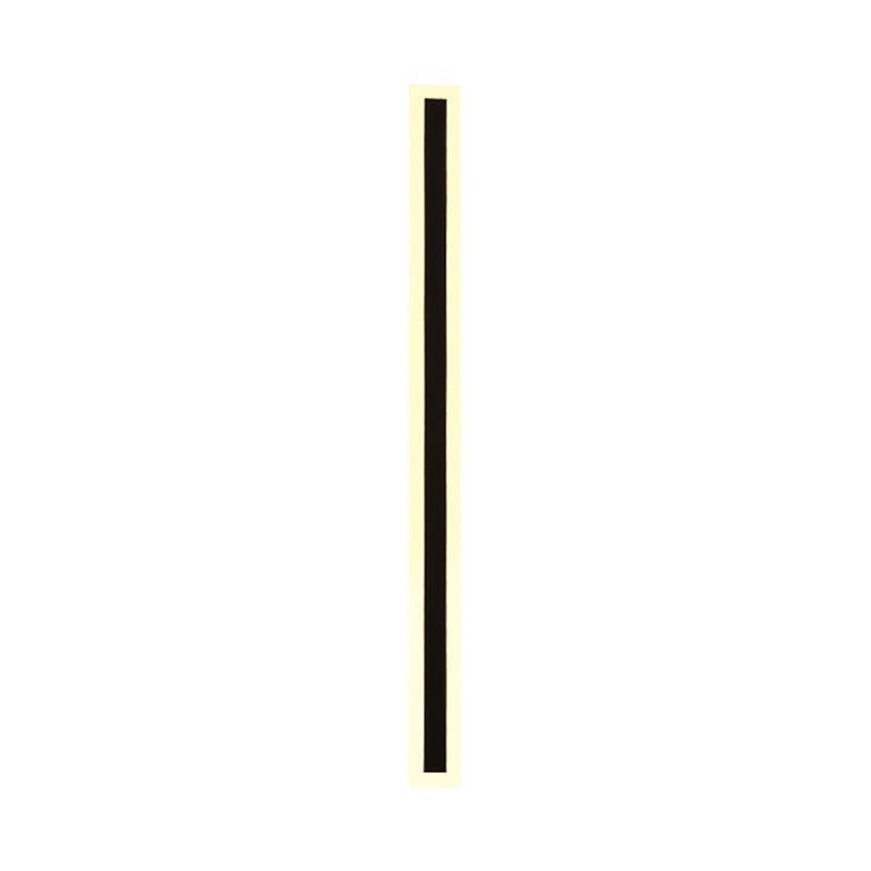 Lampada da parete moderna in alluminio per interni a striscia lunga semplice Lampada da parete per esterni impermeabile Alloggiamento applique da giardino a 360 gradi